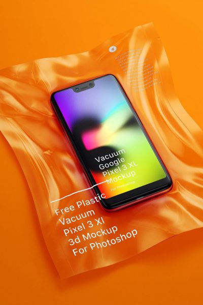 Vacuum Plastic Pixel 3 XL Mockup